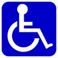 Vector placemark for the disabled and the elderly